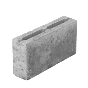 Hollow building block typically used in the construction of internal walls.