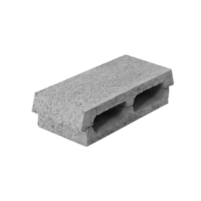 Hollow building block typically used in the construction of internal and external walls.