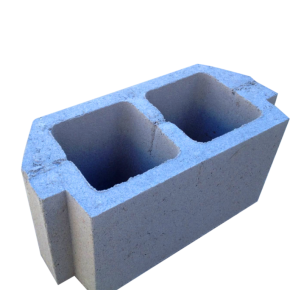 Hollow building block typically used in the construction of internal walls.